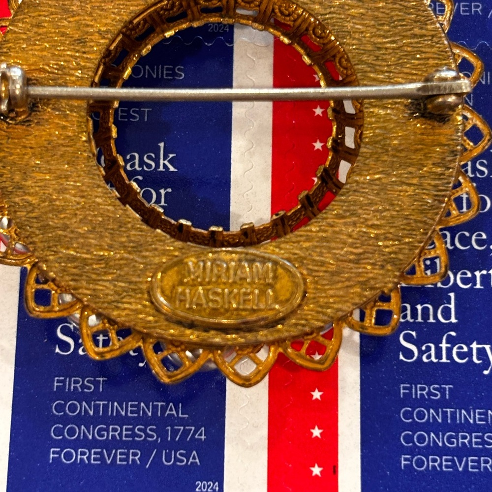 Lovely Miriam Haskell brooch.